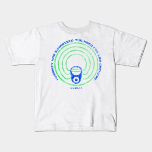 Ring Pull is the Future (blue and green) Kids T-Shirt